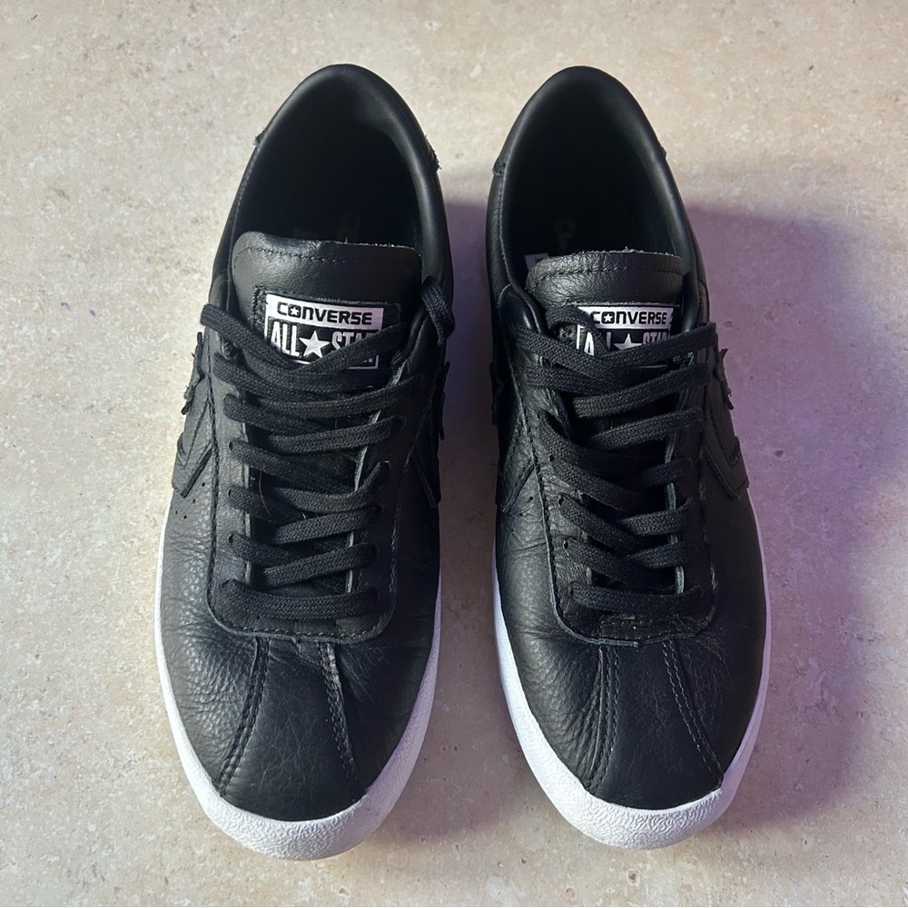 Converse Black Leather Sneakers for Men  or Women